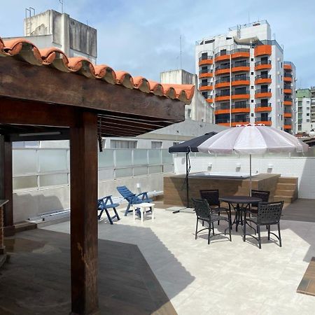 Cobertura Guaruja Apto Com Jacuzzi E Churrasqueira Экстерьер фото