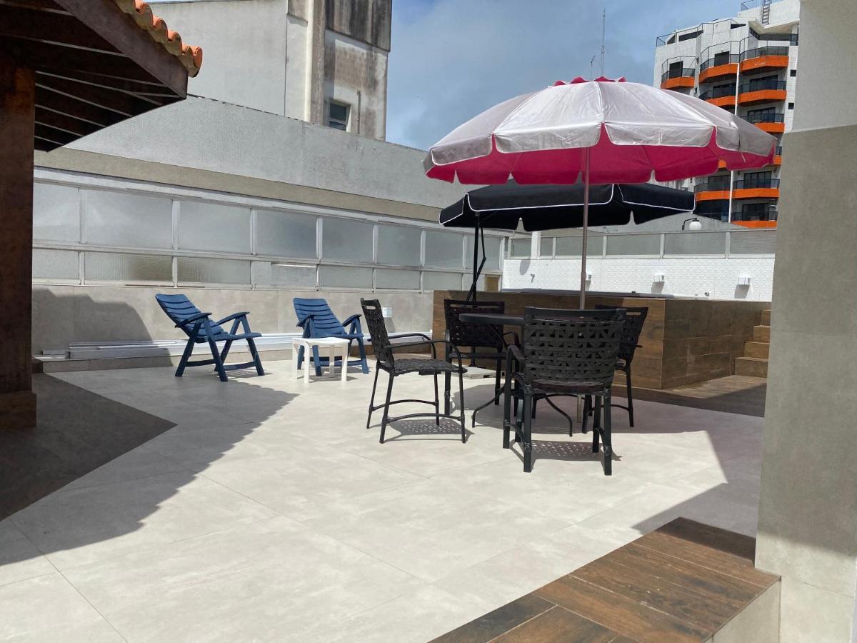 Cobertura Guaruja Apto Com Jacuzzi E Churrasqueira Экстерьер фото